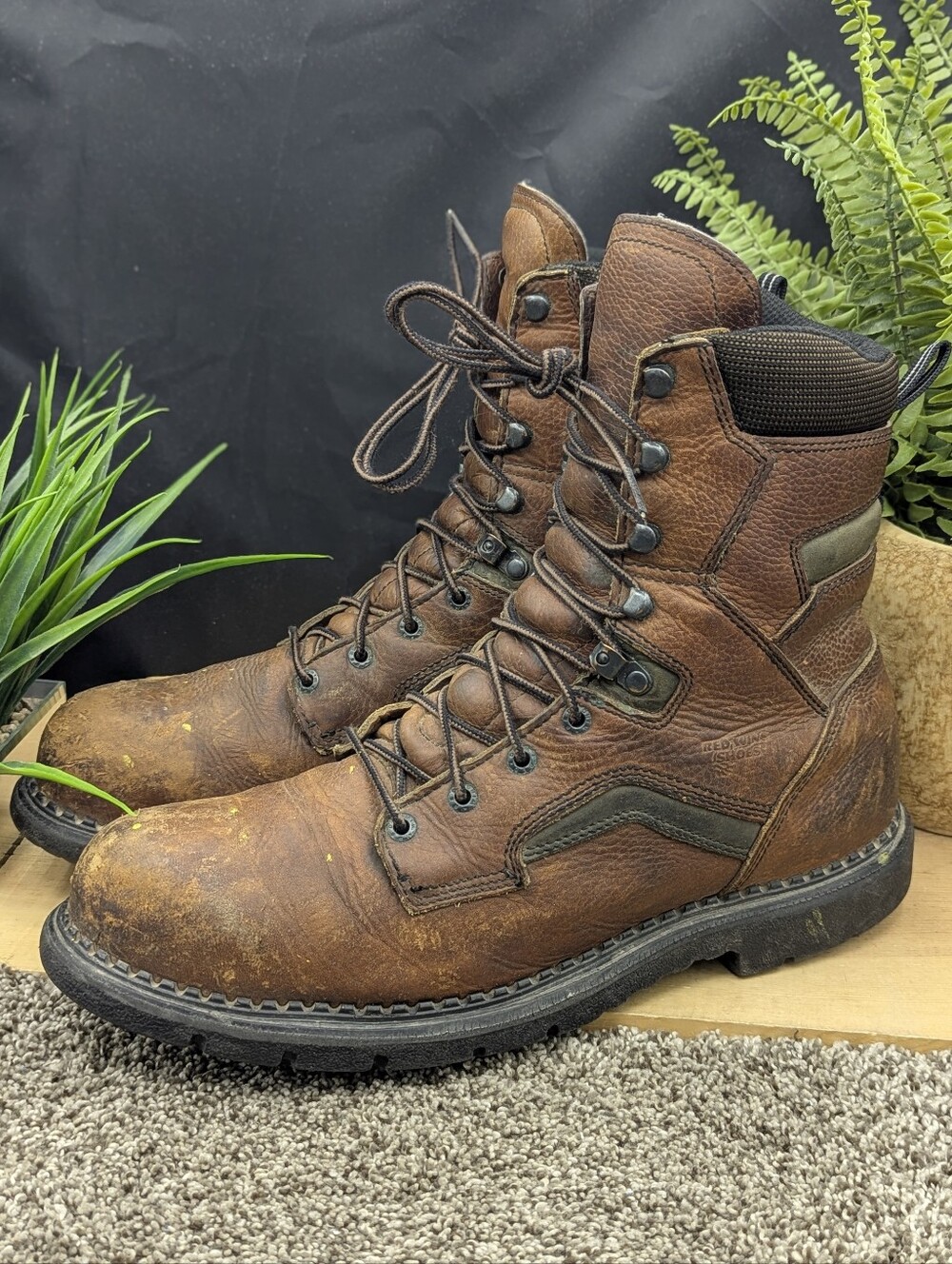 Red Wing 2238 Mens Size 14D Steel Toe Brown Leather Tall Work Boots